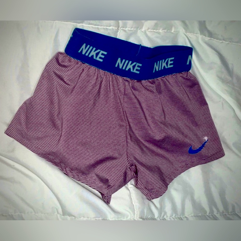 Little Girls Nike Dri-Fit Purple striped Shorts